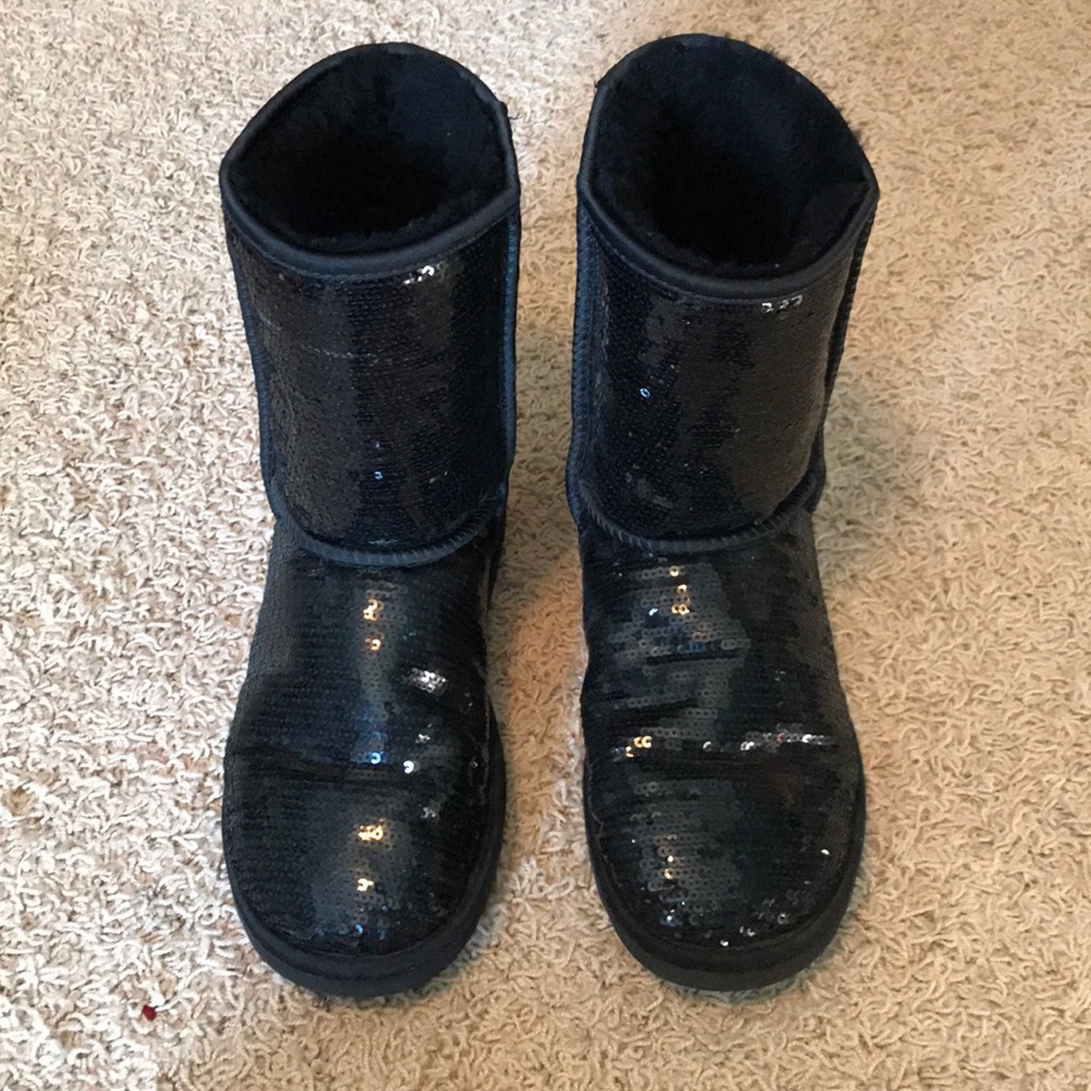Black sequin UGG Australia Boots